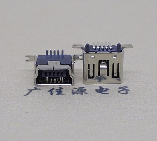 Mini USB立式母座