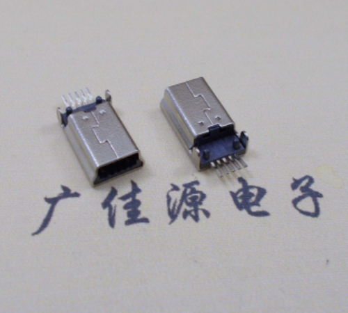 Mini USB板上插头