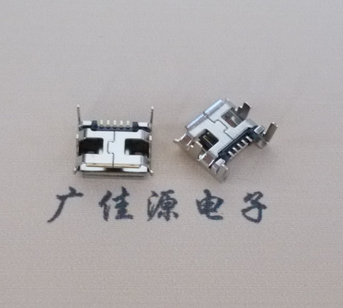Micro USB母座四脚插板