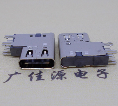 USB Type C6P侧插加高母座