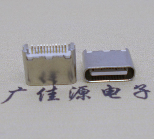  type-c24p母座短体6.5mm夹板连接器