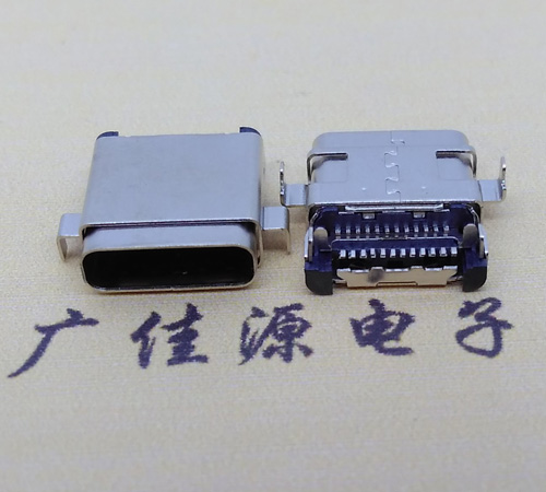 卧式type-c母座连接器