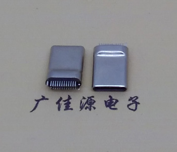 供应USB Type C公座/公头,拉伸不锈钢壳外露8.0MM