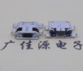 厂家直销MICRO USB 5P反向沉板1.4MM,MICRO连接器平口