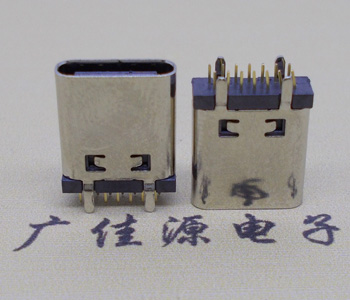 USB Type C充电连接器母头,直立式14PIN长9.3MM