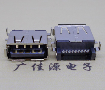 USB 3.0AF沉3.5MM前贴后方脚插板,黑胶翻边USB 3.0接口
