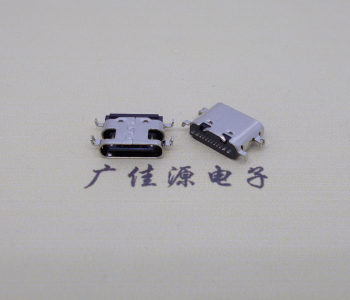 卧式type-c16p母座沉板1.6mm长6.5mm