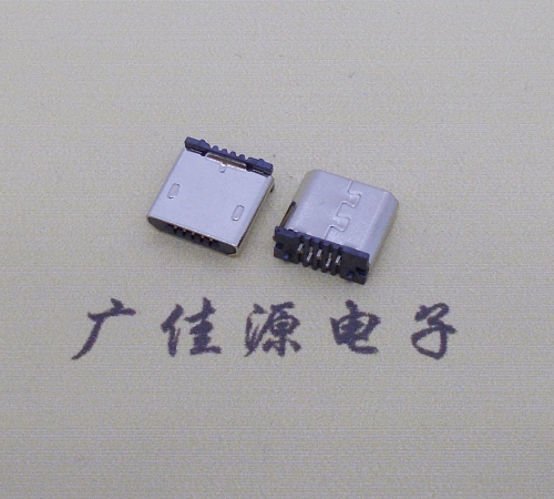 micro usb 5p公头 短体插板H=5.9立插