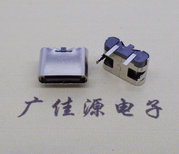 USB Typec接口 接线图解方式 Type c2p母座卧式无弹两脚插板