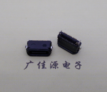 type-c24p母座卧式沉板0.4mm防水等级：IPX8